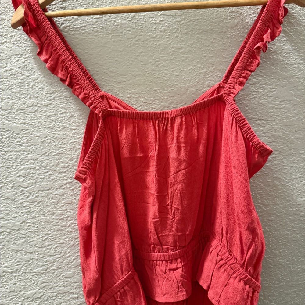 Express Coral Ruffled Camisole - Picture 3 of 4